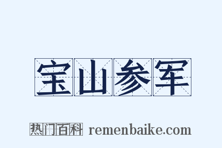 宝山参军是什么意思的图片